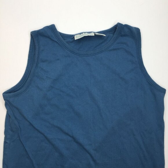 Van Heusen For Her Womens Blue Knit Sleeveless Tank Top Spring Summer Size Small - Picture 4 of 9